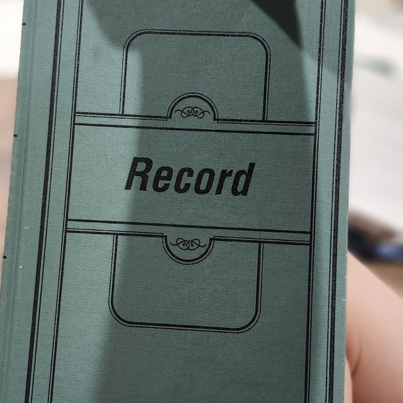 (3) brand new record books, 1 out of wrapper, Plus 1 record ledger account - Picture 2 of 3